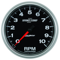 Varvräknare 127mm 10 000 RPM In-Dash SPORT-COMP II